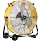 Edendirect 24in 3-Speed Portable High Velocity Drum Fan, Yellow, 1/3 HP, Turbo Blade, Low Noise IR-FAN7804 - alternate 1